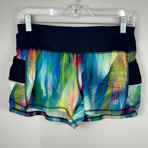 Athleta Tropea Ready Set Shorts Womens XS Blue Running Training Workout Athletic